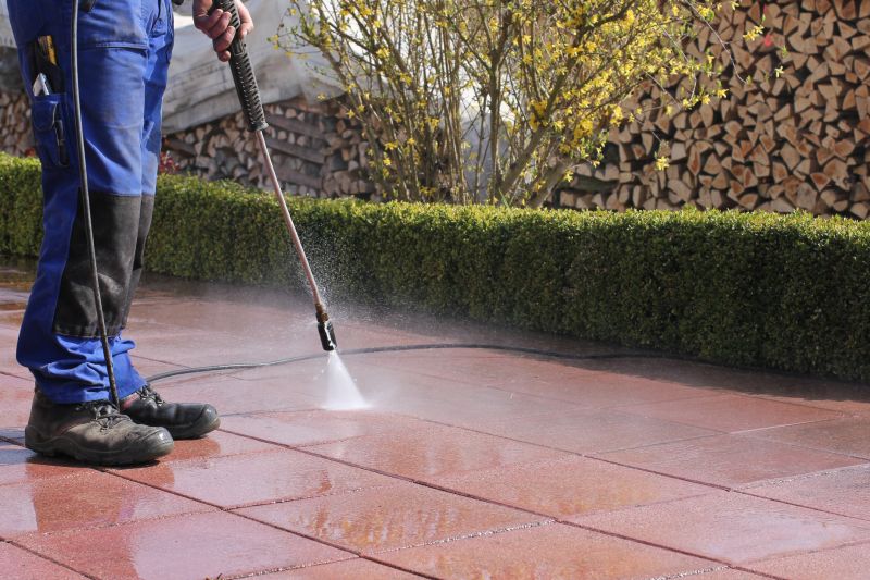 Patio cleaning process
